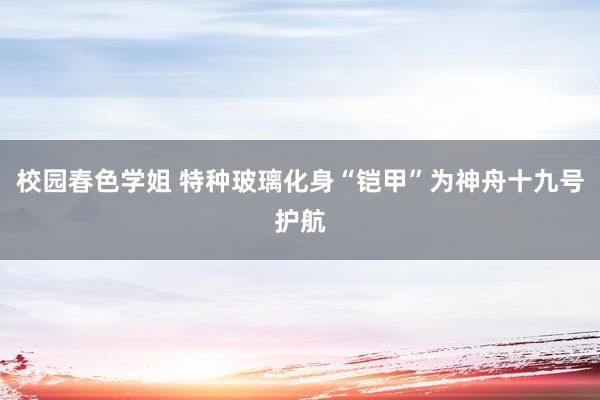 校园春色学姐 特种玻璃化身“铠甲”为神舟十九号护航