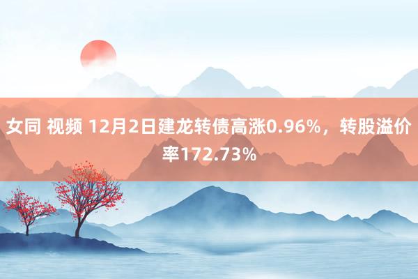 女同 视频 12月2日建龙转债高涨0.96%，转股溢价率172.73%