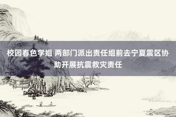 校园春色学姐 两部门派出责任组前去宁夏震区协助开展抗震救灾责任