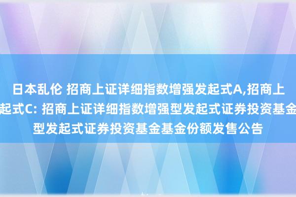 日本乱伦 招商上证详细指数增强发起式A，招商上证详细指数增强发起式C: 招商上证详细指数增强型发起式证券投资基金基金份额发售公告