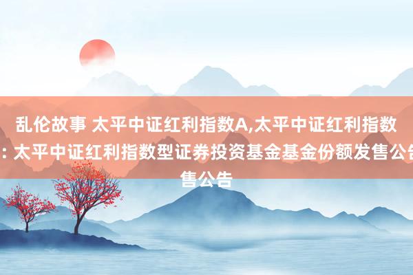 乱伦故事 太平中证红利指数A，太平中证红利指数C: 太平中证红利指数型证券投资基金基金份额发售公告