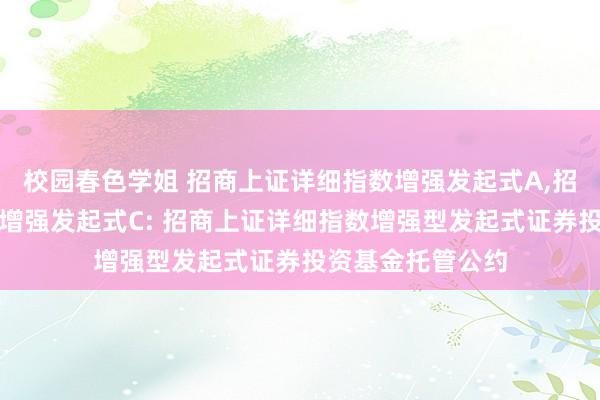 校园春色学姐 招商上证详细指数增强发起式A，招商上证详细指数增强发起式C: 招商上证详细指数增强型发起式证券投资基金托管公约