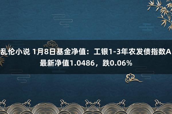 乱伦小说 1月8日基金净值：工银1-3年农发债指数A最新净值1.0486，跌0.06%